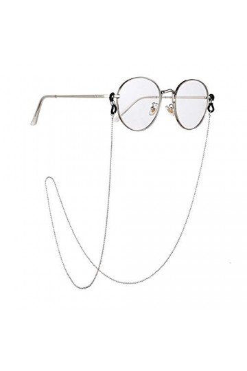 QWASZX Chaîne magnétique Aashion - Chaîne de lunettes - Chaîne de lunettes - Cordon de presbytie - Pour enfants - Noir - Tail