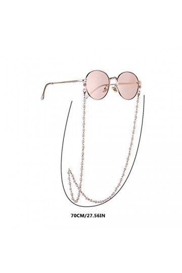 QWASZX Chaîne magnétique Aashion - Chaîne de lunettes - Chaîne de lunettes - Cordon de presbytie - Pour enfants - Noir - Tail