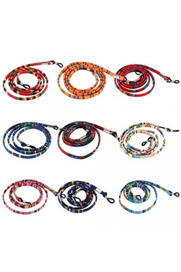 Paquet De 9 Sangles De Lunettes Universelles, Câbles De Lunettes, Sangles De Lunettes Antidérapantes, Câbles De Lunettes De S