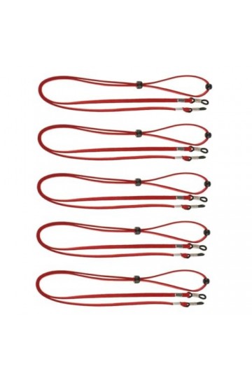 CARESHINE [Paquet de 2] ensemble de cordons de lunettes antidérapants en velours-sangle de support réglable pour lunettes de 