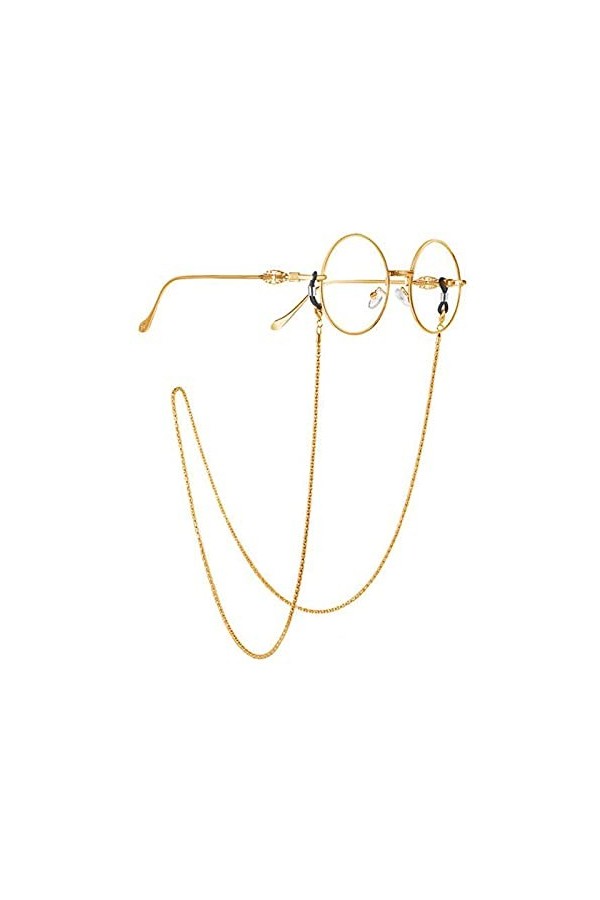 aLarm5 Chaîne de Lunettes etPorte-masque Résistant à la Corrosion，Rétro Chaîne Lunettes de Vue Sangle Holder Lunette de solei