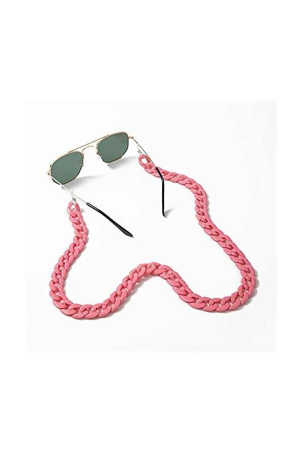 aLarm5 Chaîne de Lunettes etPorte-masque Résistant à la Corrosion，Rétro Chaîne Lunettes de Vue Sangle Holder Lunette de solei