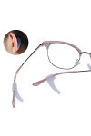 Lot de 20 paires de lunettes antidérapantes en silicone - Crochets doreille souples - Support confortable pour lunettes - Su