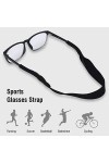 Zerone Lot de 5 sangles élastiques pour lunettes de sport