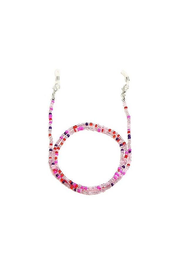 Chaîne Lunettes 2 Morceaux De Perles Lunettes Chaîne Anti Perte Cordon Couleur Perles Lunettes De Soleil Chaîne Lunettes Colo