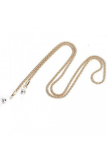 Chaîne de Lunettes Antidérapante Lunettes de Soleil Bracelet en Alliage Lunettes de Lunettes Chaîne de Lecture Bracelet Or