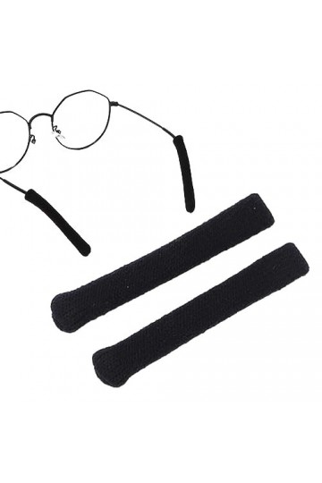 Dificato Coussinets doreille en tricot pour lunettes – Manchons de branches de lunettes – Manchons pour lunettes – Grip dor