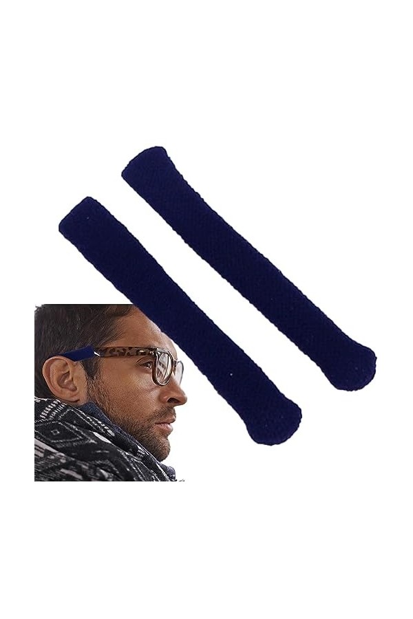 Dificato Coussinets doreille en tricot pour lunettes – Manchons de branches de lunettes – Manchons pour lunettes – Grip dor