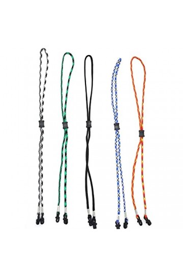 LZPCarra Lunettes de soleil fines pour femme - Multicolores - Réglables - Corde de sport - Élasticité - Non Slip - Accessoire