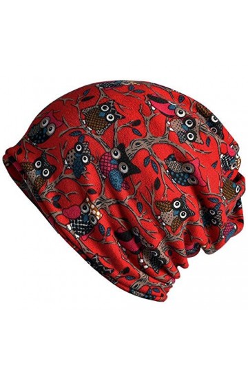 Kangqifen - Bonnet - Femme taille unique - Rouge - Taille Unique