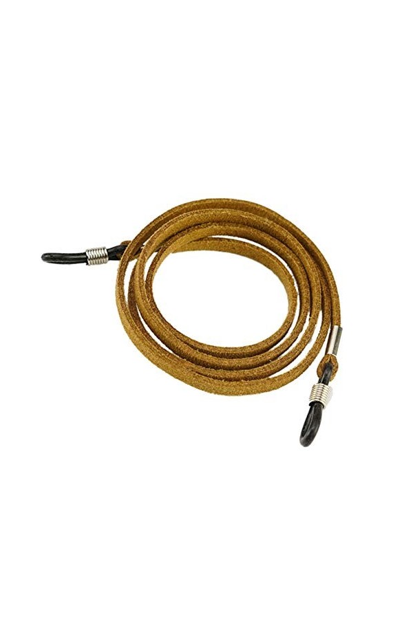 Support de sangle de lunettes classique en cuir synthétique antidérapant pour lunettes, Noir , taille unique