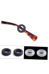 OSALADI 10 Paires Lunettes Anti-dérapantes Rondes Doreille En Silicone Embouts De Branches De Lunettes Porte-lunettes Antidé