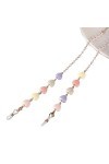 Fezf 1 Article Cordon lunettes femme Chaînes de forme de coeur Lunettes Femmes Chaîne pour Lunettes chaîne Lunettes de Soleil