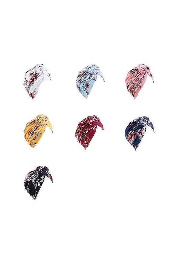 Couvre-chef chimio pour femme - Turban doux - Bonnet en bambou - Alopécie, jaune, taille unique