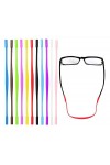 BOBOZHONG Sangle de Lunettes, 10 pièces Sangle de Lunettes en Silicone Retenue de Lunettes Sports Lunettes élastiques antidér