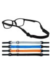 Leikedun Lot de 4 cordons à lunettes, multicolore, 20.5cm*1cm