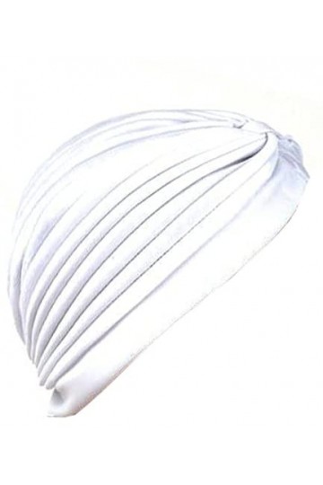 Brynels Bonnet de chimiothérapie pour femme - Bonnet extensible - Blanc