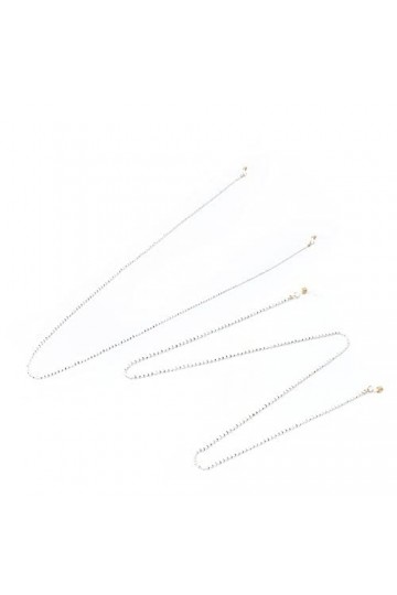 Shanrya Chaîne de lunettes, collier décoratif avec bracelet de lunettes pour extérieur