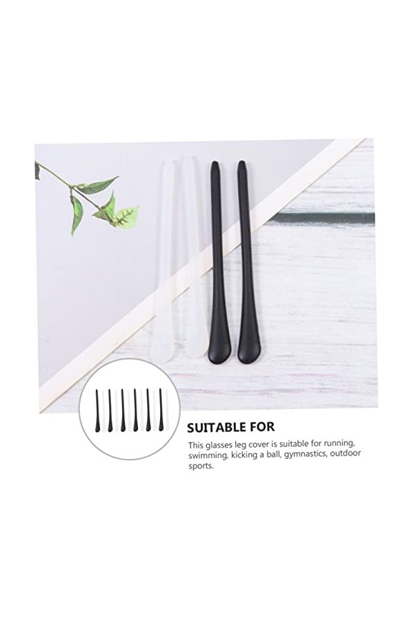 OHPHCALL 6 Paires De Lunettes En Silicone Couvre-Temple Écouteurs Filaires Lunettes Métalliques Lunettes De Soleil Métallique