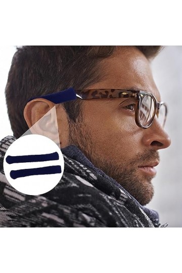 Coussin doreille pour lunettes - Coussinets antidérapants pour lunettes - Coussinets élastiques pour lunettes Mkyoko