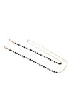 Femmes Perles Fine Grain Collier Lunettes Simple Anti-Perte Anti-Perte Collier De Perles Collier QRd669, Blanc., taille uniqu