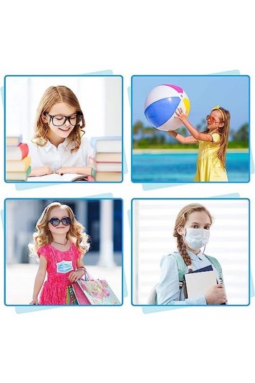 Cordon Lunettes Corde à Lunettes pour enfants, 12Pcs Réglable Universel Attaches Lunettes Sangles PU Lunettes Chaîne Ficelle 