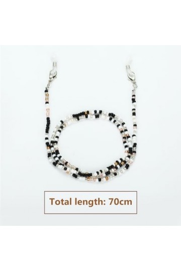 Wisebom 5 Pièces Chaînes de Lunettes, Lunettes Chaîne de Lunettes Elégant Porte-Lunettes Perles Porte-Bracelet de Lunettes An