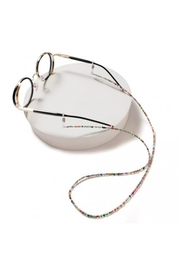 ASYKNM Lot de 2 Supports pour Lunettes avec Cordon et Perles antidérapantes - Parfait pour éviter de Perdre Vos Lunettes Tout