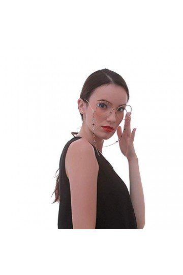 Chaînes de lunettes pour lunettes de lecture, cordon à lunettes, chaîne avec perles creuses, lunettes de soleil, lunettes de 