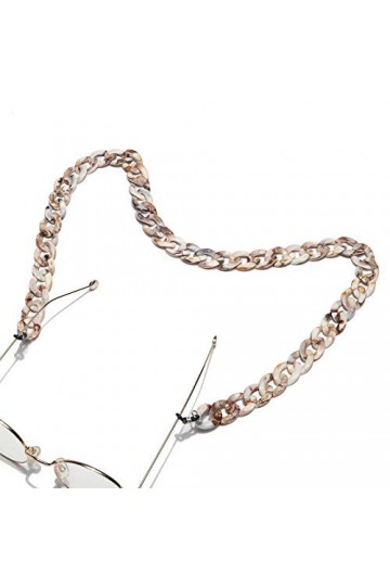 aLarm5 Rétro Chaîne de Lunettes ， Cordon Lunettes fantasie avec Bijoux Ajourés Chaîne de Lunettes à fermoir mousqueton pour h