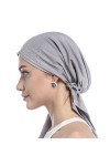 YJZQ Chapeau turban pour femme en coton musulman Bonnet turban indien Bonnet de sommeil Bandana pour perte de cheveux, sommei