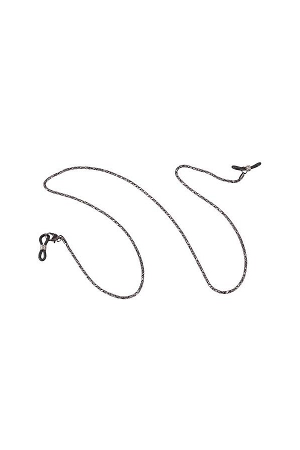 Frobea Chaîne en métal pour lunettes de soleil 56 cm de long cordon Noir