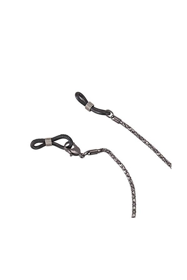 Frobea Chaîne en métal pour lunettes de soleil 56 cm de long cordon Noir