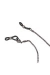 Frobea Chaîne en métal pour lunettes de soleil 56 cm de long cordon Noir
