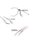 Chaîne de lunettes à perles, collier de lunettes, chaîne décorative, chaîne de lunettes de retenue de lunettes, lunettes de s