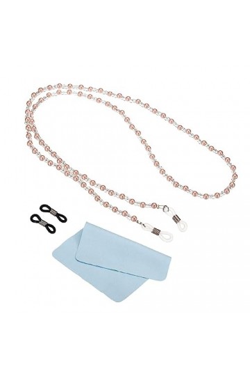 PATIKIL Lunettes Chaînes pour Femmes, Élégantes Lunettes Chaîne Lunettes Soleil Courroie Lunettes Perlées Corde Supports avec