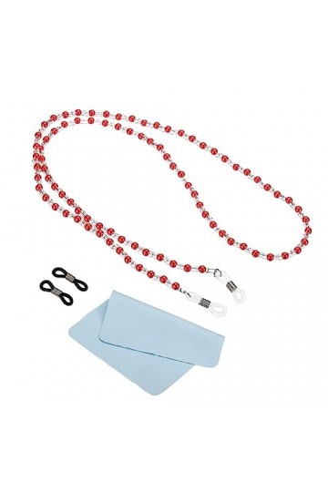 PATIKIL Lunettes Chaînes pour Femmes, Élégantes Lunettes Chaîne Lunettes Soleil Courroie Lunettes Perlées Corde Supports avec