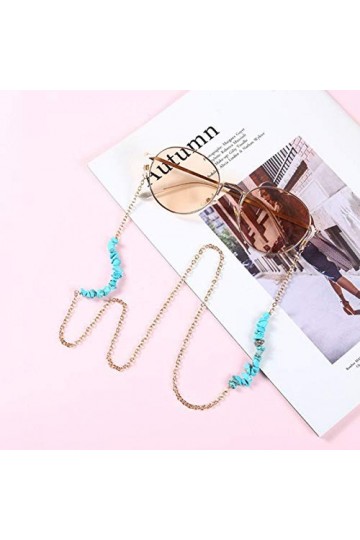 CHENGGONG Sangle de Lunettes en Alliage de Sangle antidérapante Corde à la Mode chaîne de Lunettes, chaîne de Lunettes, pour 