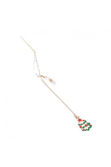 HczIon Chaîne Lunettes 2 Pièces Chaîne De Lunettes De Noël,Corde De Verres Galvanisés,Sapin De Noël,Wapiti Multifonction,Chaî