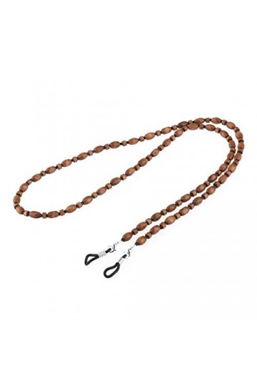 VALICLUD Lunettes de Soleil de Bricolage Lunettes Chaîne Bois Perle Chaîne Porte-Cou Cou Cordon pour Hommes Et Femmes