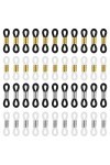 Sliverdew Lot de 100 embouts de chaîne Eyeglass - 4 couleurs réglables - En caoutchouc - Pour chaîne de lunettes - Pour bijou