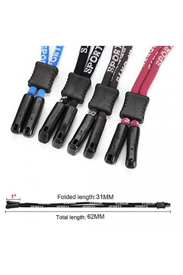 8 Pièces Cordons à Lunettes,Cordon sport pour Lunettes,etenue de Lunettes Réglables Cordon Sport,Porte-Lunettes en Toute sécu