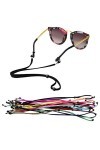 COMVIP Cordon à Lunettes Sport pour Enfant Adulte Réglable Antidérapant 5Pcs Aléatoire