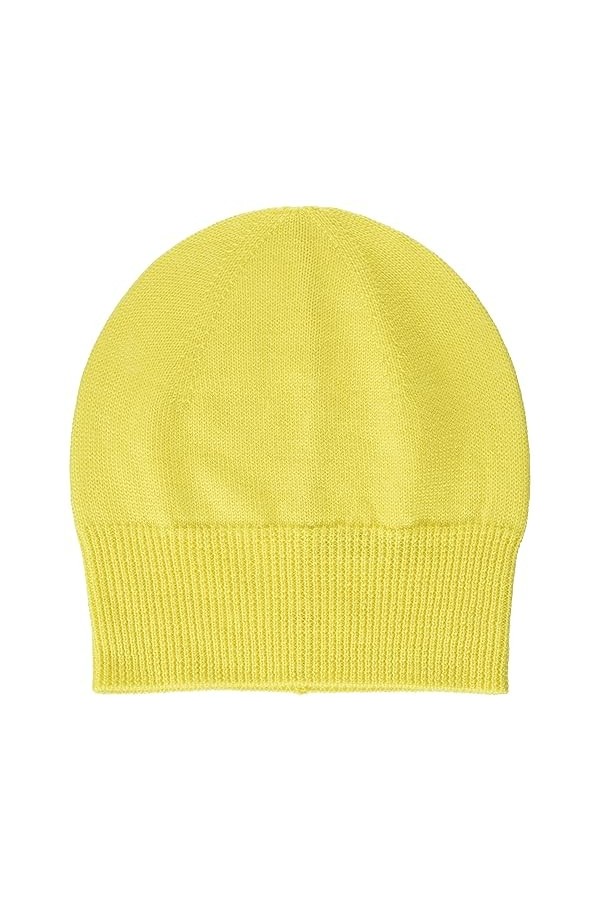 s.Oliver Sales GmbH & Co. KG / s.Oliver Bonnet tricoté en Laine mélangée pour Femme, Jaune, Taille Unique