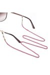 WOTEG Couverture Visage, Corà Lunettes Corà Lunettes Soleil, Trendy Portable Face Covers Chains Holder Neck Strap Gift pour F