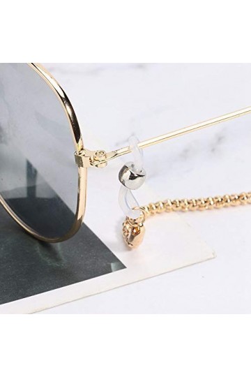 Chaîne de lunettes, sangle de lunettes dorée, porte-lunettes autour du cou pour femme