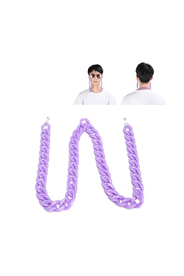 Simple Lunettes De Soleil Chaîne Sangle Anti-dérapant Lunettes De Soleil Lunettes De Lecture Support Pour Femmes Homme Lunett