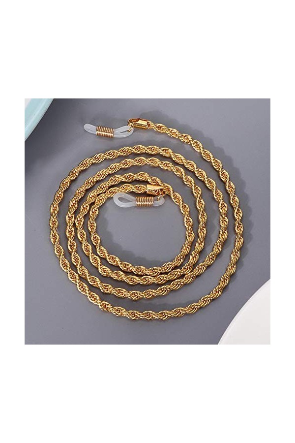 Dauerhaft Chaîne de Lunettes de Soleil antidérapante Shinning 32 g adaptée aux Hommes et aux Femmes