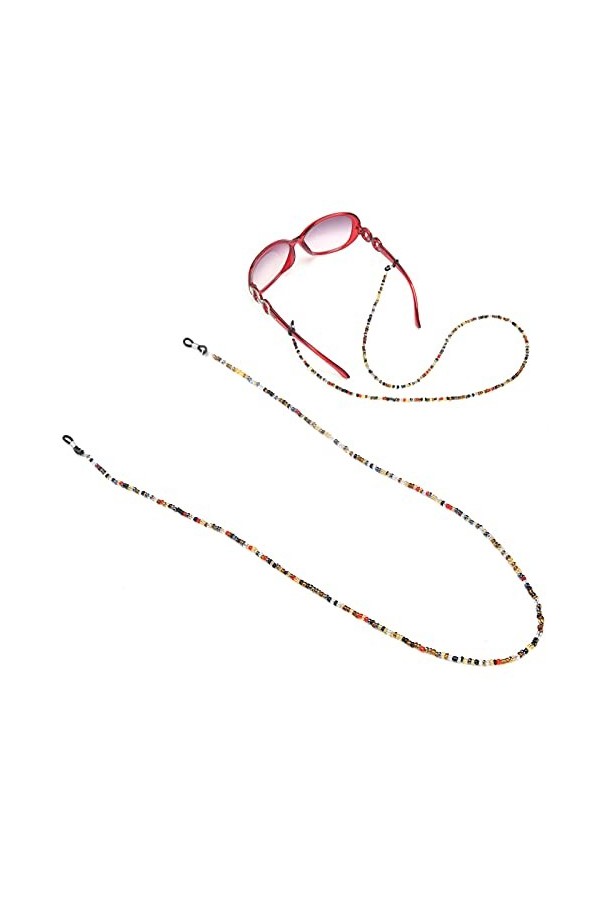 Chaîne de Lunettes, Bracelet de Lunettes Belle avec Anneaux de Fixation pour Homme et Femme pour Lunettes