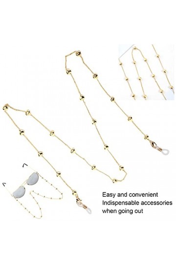Eulbevoli Chaîne de Lunettes, chaînes de Lunettes de Soleil Chaîne de Lunettes élégante Douce et légère pour chaînes de Lunet